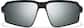 Front view of Active Wrap-Around Sunglasses T99672111 in Black with Silver Mirror thumbnail