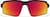 Front view of Active Wrap-Around Sunglasses T99682118 in Black with Red Mirror thumbnail