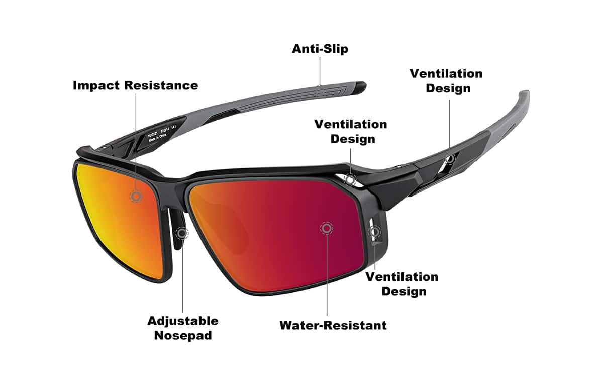 Image of Active Wrap-Around Sunglasses