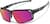 Angle view of Active Wrap-Around Sunglasses T99692119 in Black with Rose Gold Mirror thumbnail