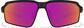 Front view of Active Wrap-Around Sunglasses T99692119 in Black with Rose Gold Mirror thumbnail