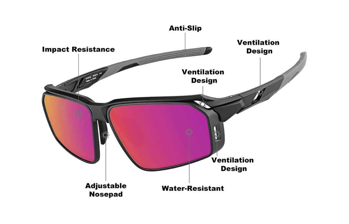 Image of Active Wrap-Around Sunglasses
