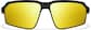 Front view of Active Wrap-Around Sunglasses T99702114 in Black with Gold Mirror thumbnail