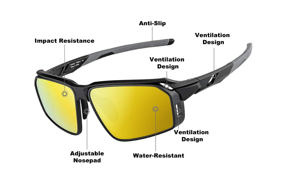 Image of Active Wrap-Around Sunglasses