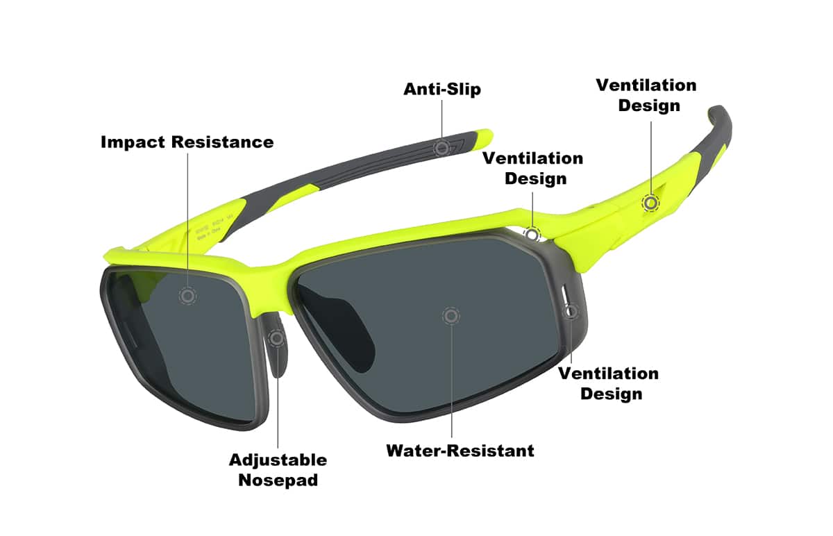 Image of Active Wrap-Around Sunglasses