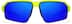 Active Wrap-Around Sunglasses T99722216 in Yellow with Blue Mirror