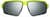 Front view of Active Wrap-Around Sunglasses T99732211 in Yellow with Silver Mirror thumbnail