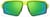Front view of Active Wrap-Around Sunglasses T99742224 in Yellow with Green Mirror thumbnail