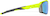 Side view of Active Wrap-Around Sunglasses T99742224 in Yellow with Green Mirror thumbnail