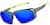 Angle view of Active Wrap-Around Sunglasses T99782416 in Green with Blue Mirror thumbnail