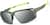 Angle view of Active Wrap-Around Sunglasses T99792411 in Green with Silver Mirror thumbnail
