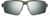 Front view of Active Wrap-Around Sunglasses T99792411 in Green with Silver Mirror thumbnail
