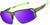 Angle view of Active Wrap-Around Sunglasses T99822417 in Green with Purple Mirror thumbnail