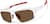 Angle view of Active Wrap-Around Sunglasses T99833015 in White with Brown Lens thumbnail
