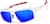 Angle view of Active Wrap-Around Sunglasses T99843016 in White with Blue Mirror thumbnail
