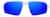 Front view of Active Wrap-Around Sunglasses T99843016 in White with Blue Mirror thumbnail