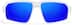 Active Wrap-Around Sunglasses T99843016 in White with Blue Mirror