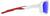 Side view of Active Wrap-Around Sunglasses T99843016 in White with Blue Mirror thumbnail