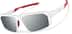 Active Wrap-Around Sunglasses T99853011 in White with Silver Mirror