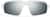 Front view of Active Wrap-Around Sunglasses T99853011 in White with Silver Mirror thumbnail