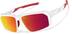 Active Wrap-Around Sunglasses T99863018 in White with Red Mirror