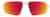 Front view of Active Wrap-Around Sunglasses T99863018 in White with Red Mirror thumbnail