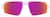 Front view of Active Wrap-Around Sunglasses T99873019 in White with Rose Gold Mirror thumbnail