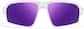 Front view of Active Wrap-Around Sunglasses T99883017 in White with Purple Mirror thumbnail