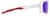 Side view of Active Wrap-Around Sunglasses T99883017 in White with Purple Mirror thumbnail