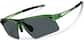 Angle view of Wrap-Around Sports Sunglasses T99972412 in Green thumbnail
