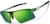 Angle view of Wrap-Around Sports Sunglasses T99982424 in Green thumbnail