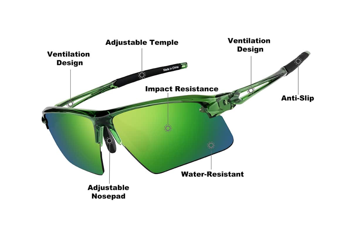 Image of Wrap-Around Sports Sunglasses