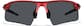 Front view of Wrap-Around Sports Sunglasses T99991812 in Red thumbnail