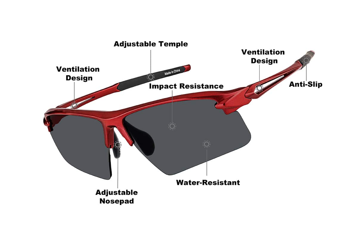 Image of Wrap-Around Sports Sunglasses